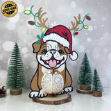 Xmas Dog - 3D Christmas Lantern File - Cricut File - LightBoxGoodMan