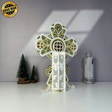 Cross - 3D Christmas Lantern File - Cricut File 3 - LightBoxGoodMan