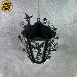 Flying Ghost - 3D Halloween Vintage Lantern File - Cricut File 1 - LightBoxGoodMan