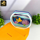 Aquarium - 3D Aquarium Pop-up Card File - Cricut File 1 - LightBoxGoodMan