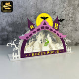 Witch Halloween - 3D Halloween Pop-up Half Circle - Cricut File 1 - LightBoxGoodMan