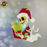 Nightmare Xmas - 3D Christmas Lantern File - Cricut File 1 - LightBoxGoodMan