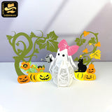 Ghost Plant - 3D Halloween Ghost Lantern File - Cricut File - LightBoxGoodMan