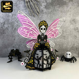 Spooky Girl 1 - 3D Spooky Lantern File - Cricut File - LightBoxGoodMan