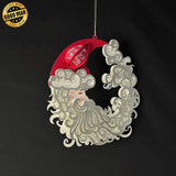 Santa Claus - 3D Christmas Papercut Lantern File - Cricut File 1 - LightBoxGoodMan