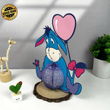 Eeyore - Winnie The Pooh Themed 3D Eeyore Lantern File - Cricut File 1 - LightBoxGoodMan