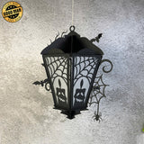 Ghost Candle - 3D Halloween Vintage Lantern File - Cricut File 3 - LightBoxGoodMan