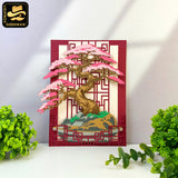 Bonsai Plant Pot 2 - 3D Bonsai Plant Pot Pop-up Card File - Cricut File 1 - LightBoxGoodMan
