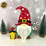 Gnome Xmas - 3D Christmas Lantern File - Cricut File 2 - LightBoxGoodMan