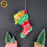 Personalized Socks - 3D Christmas Lantern File - Cricut File 1 - LightBoxGoodMan