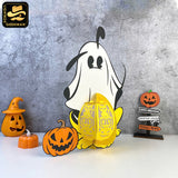 Pluto Halloween -3D  Halloween Pluto Dog Lantern File - Cricut File 1 - LightBoxGoodMan