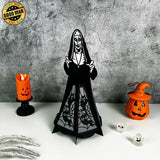 The Nun - Halloween Themed 3D Lantern File - Cricut File 1 - LightBoxGoodMan