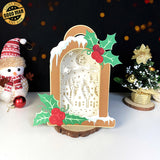 Christmas - Christmas Candle Papercut Lightbox File - Cricut File 1 - LightBoxGoodMan