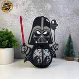 Darth Vader - Star Wars Themed 3D Papercut Lantern File - Cricut File - LightBoxGoodMan