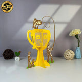 Father's Trophy 2 - Father's Day Themed 3D Lantern File - Cricut File 1 - LightBoxGoodMan