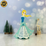 Elsa - 3D Christmas Lantern File - Cricut File 1 - LightBoxGoodMan