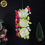 HO HO HO - 3D Christmas Lantern File - Cricut File - LightBoxGoodMan