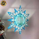 Snowflake - 3D Christmas Lantern File - Cricut File 3 - LightBoxGoodMan