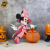 Minnie - Halloween Themed 3D Lantern File - Cricut File 1 - LightBoxGoodMan