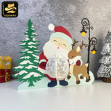 Santa Claus - 3D Christmas Lantern File - Cricut File 3 - LightBoxGoodMan