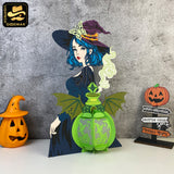 Witches Poison Bottles  - 3D Witch Lantern File - Cricut File - LightBoxGoodMan
