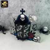 Tombstone 3 - 3D Halloween Tombstone Lantern File - Cricut File - LightBoxGoodMan
