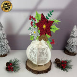 Christmas Vase - 3D Christmas Lantern File  - Cricut File 2 - LightBoxGoodMan