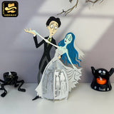 Corpse Bride Couple - 3D Halloween Couple Lantern File - Cricut File - LightBoxGoodMan