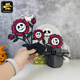Rose Nightmare - 3D Halloween Flowers Vase Pop-up Card File - Cricut File 1 - LightBoxGoodMan