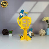 Father's Trophy 3 - Father's Day Themed 3D Lantern File - Cricut File 1 - LightBoxGoodMan