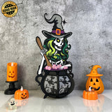 Witch's Cauldron - Halloween Themed 3D Lantern File - Cricut File 2 - LightBoxGoodMan