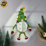 Gnome Hanging - 3D Christmas Lantern File - Cricut File 1 - LightBoxGoodMan