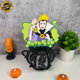 The Evil Queen - Halloween Themed 3D Lantern File - Cricut File 1 - LightBoxGoodMan