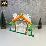 Nativity 2 - 3D Nativity Pop-up File - Cricut File 1 - LightBoxGoodMan