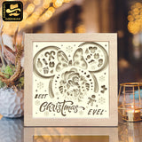 Christmas Mouse 1 – Paper Cut Light Box File - Cricut File - 8x8" - LightBoxGoodMan