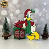 Donald Xmas - 3D Christmas Lantern File - Cricut File 1 - LightBoxGoodMan