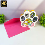 Memorial Pet Dog - 3D Memorial Pop-up Card File - Cricut File 1 - LightBoxGoodMan