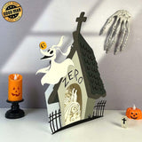 Nightmare Before Christmas 2 - Halloween Papercut Lightbox File - Cricut File - LightBoxGoodMan