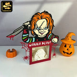 Chucky - Horror Movies Papercut Lightbox File - 7.8x8.1" - Cricut File - LightBoxGoodMan