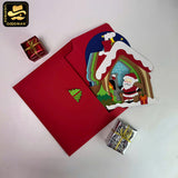 Christmas House - 3D Christmas Pop-up Card File - Cricut File 1 - LightBoxGoodMan