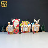 Christmas Train - 3D Christmas Lantern File - Cricut File 1 - LightBoxGoodMa