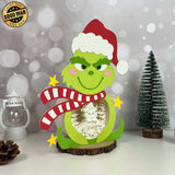 Merry Grinchmas - Grinch Papercut Lightbox File - Cricut File 2 - LightBoxGoodMan