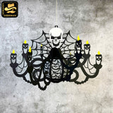 Halloween Chandelier 2 - 3D Halloween Candles Lantern File - Cricut File - LightBoxGoodMan
