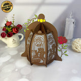 Beauty And Beast - Wonderland Themed 3D Lantern File - Cricut File 1 - LightBoxGoodMan