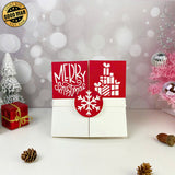 Merry Christmas 2 - 3D Christmas Pop-up Card File - Cricut File 2 - LightBoxGoodMan