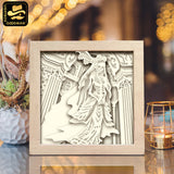Ghost Woman – Paper Cut Light Box File - Cricut File 2 - 8x8 inches - LightBoxGoodMan