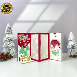 Christmas - 3D Christmas Pop-up Card File - Cricut File 1 - LightBoxGoodMan