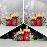 Pack 3 Candles Lantern - 3D Christmas Candles Lantern File - Cricut File 1 - LightBoxGoodMan