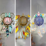 Pack 3 Different Dreamcatcher Lantern - 3D Dreamcatcher Lantern File - Cricut File - LightBoxGoodMan