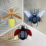 Pack 3 Different Insects 2 - 3D Animal-shapes Lantern File - Cricut File - LightBoxGoodMan - LightboxGoodman